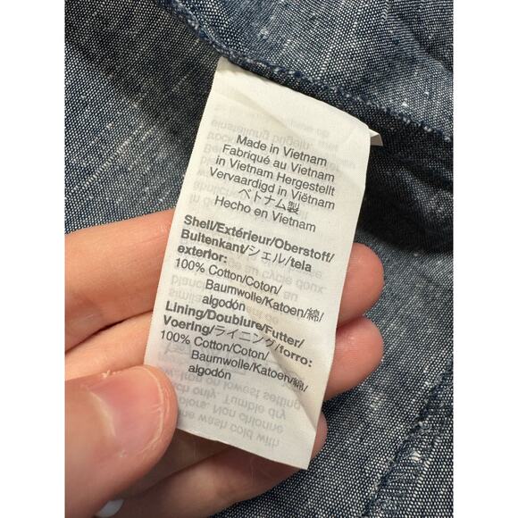 Madewell Chambray Tie-Front Cutout Cami Dress Women’s Size 4 Mini Smocked Blue - Picture 11 of 16